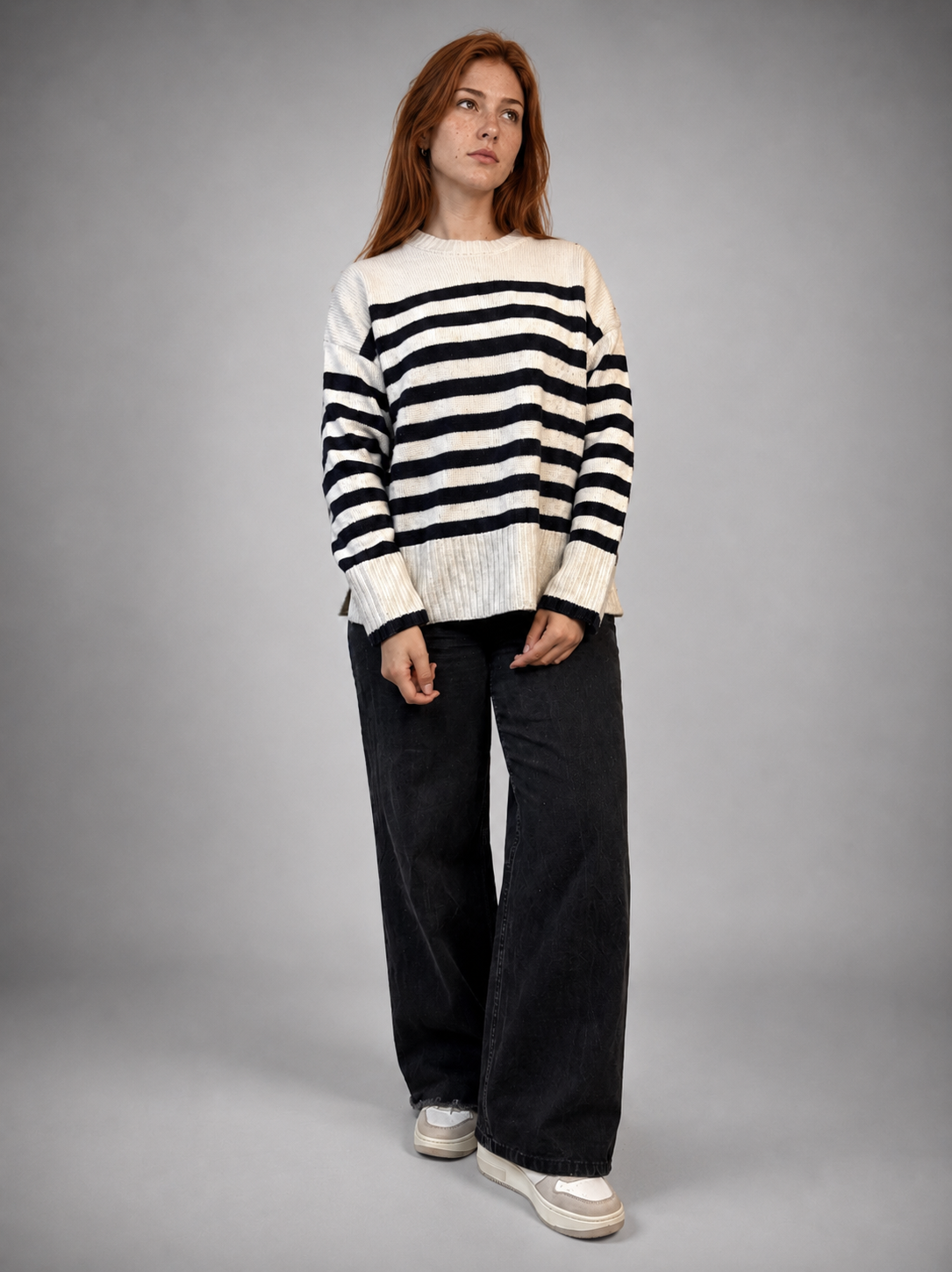 Sweater ZARA Crema talla L - vista principal