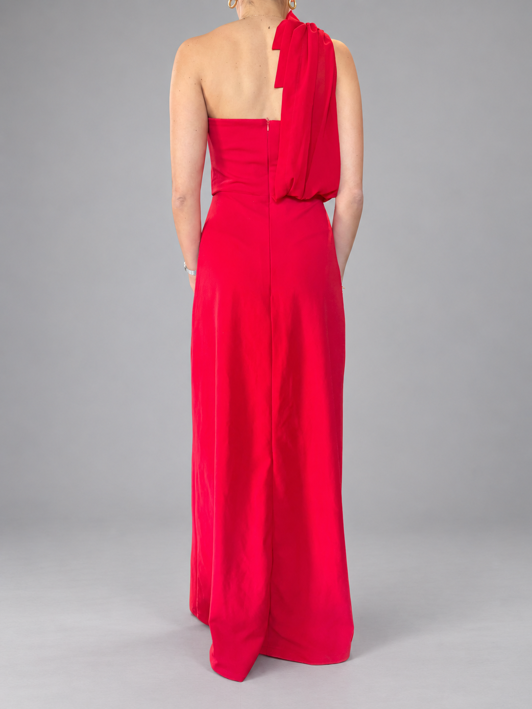 Vestido fiesta ETERNAMENTEGUAPA BY MARIA IGNACIA FONCK Rojo talla M - detras