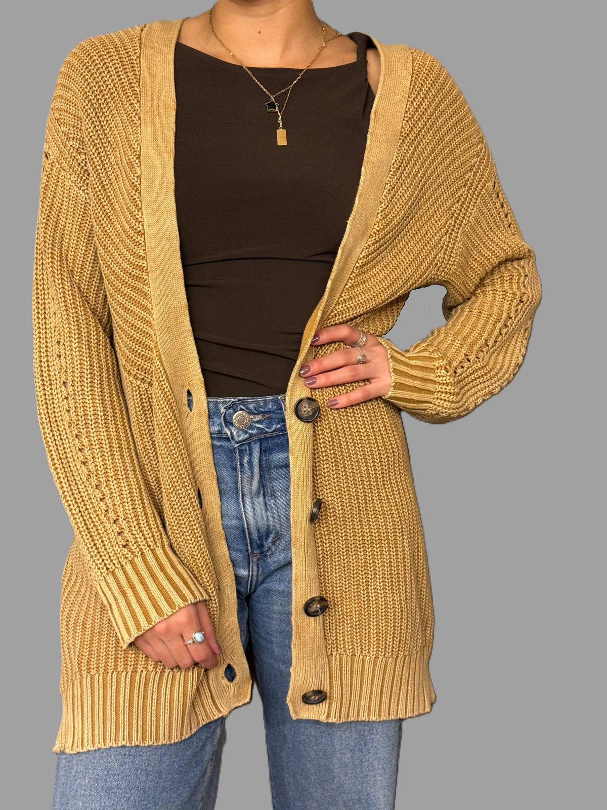 Sweater AMERICANINO Mostaza talla XS