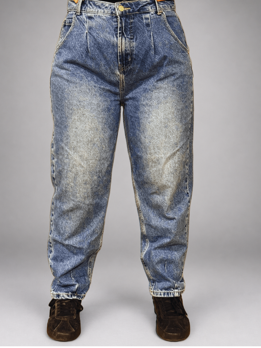 Jeans BASEMENT Celeste talla 40 - vista frontal