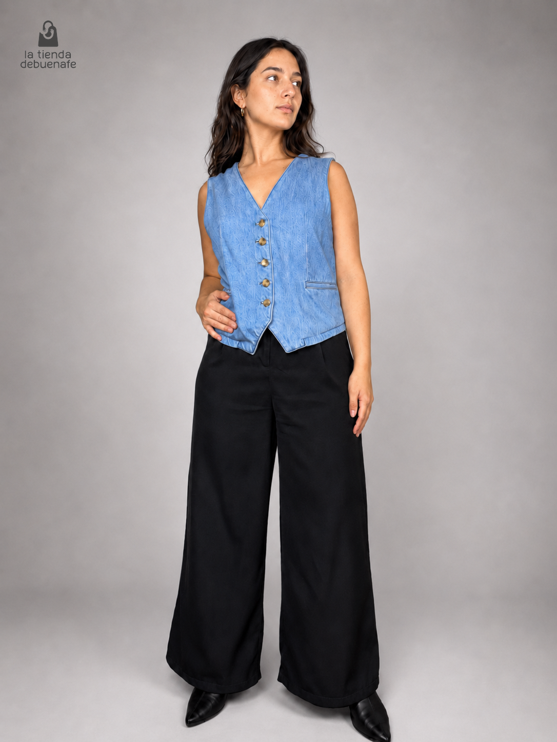 Pantalon ZARA negro talla 40 - vista principal