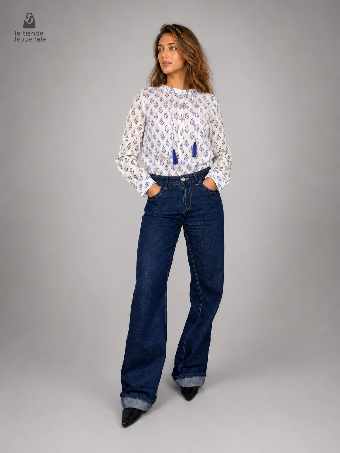 Jeans OPPOSITE denim azul talla 38 - vista principal