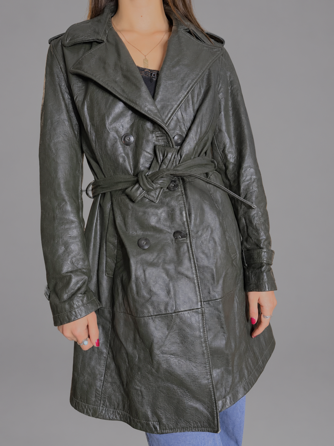 Chaqueta ESTIPEL Verde oscuro talla 44 (~S) - portada