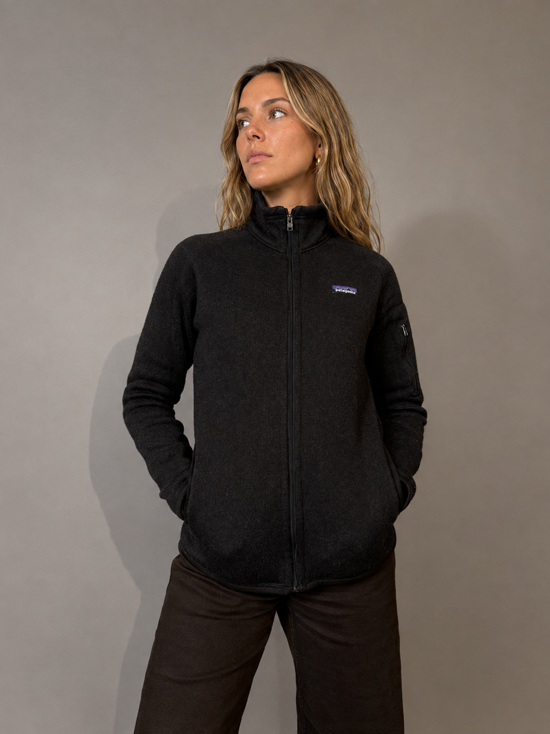 Poleron PATAGONIA Negro talla S - vista principal