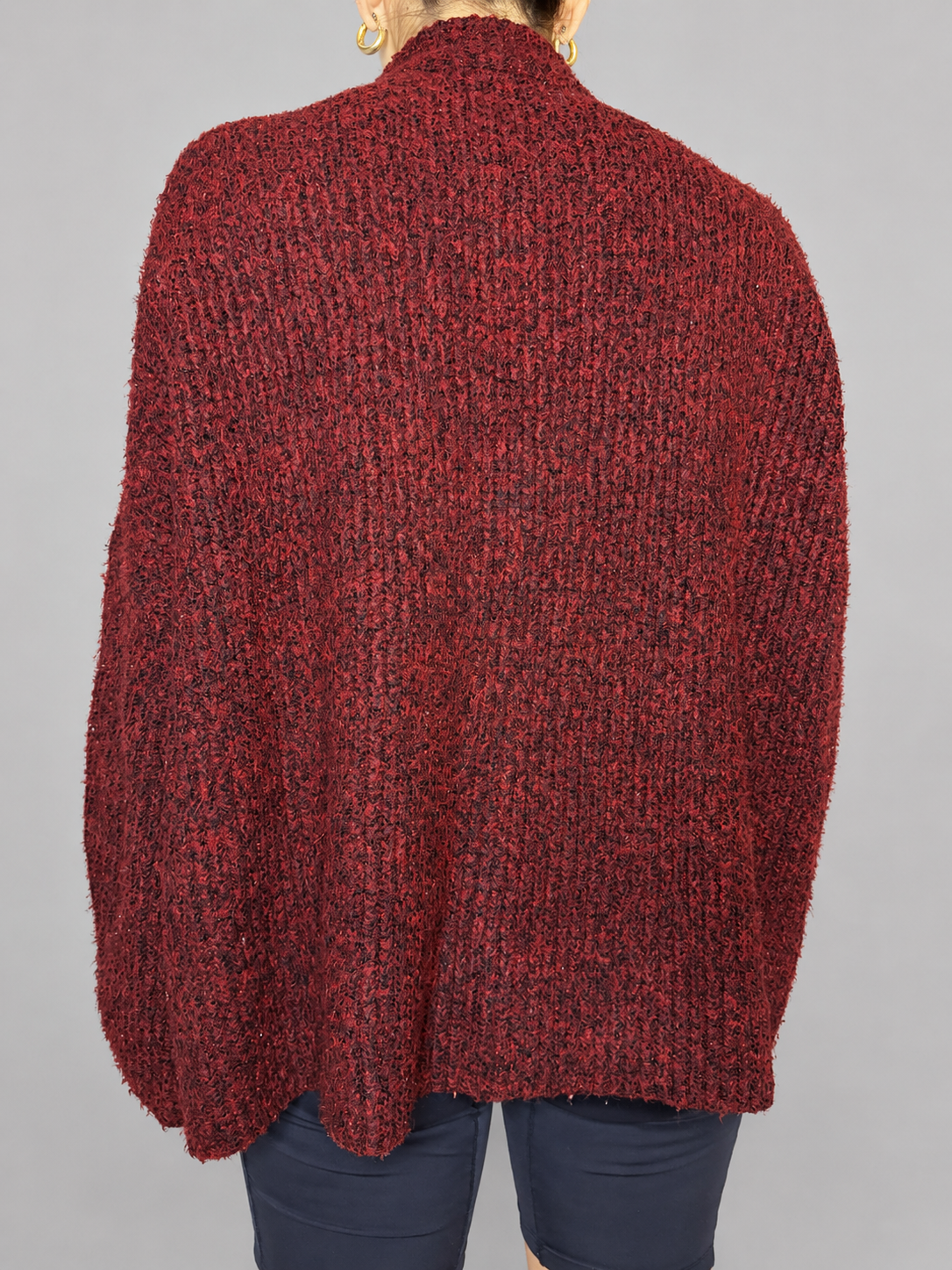 Sweater MANGO Negro; Rojo talla S