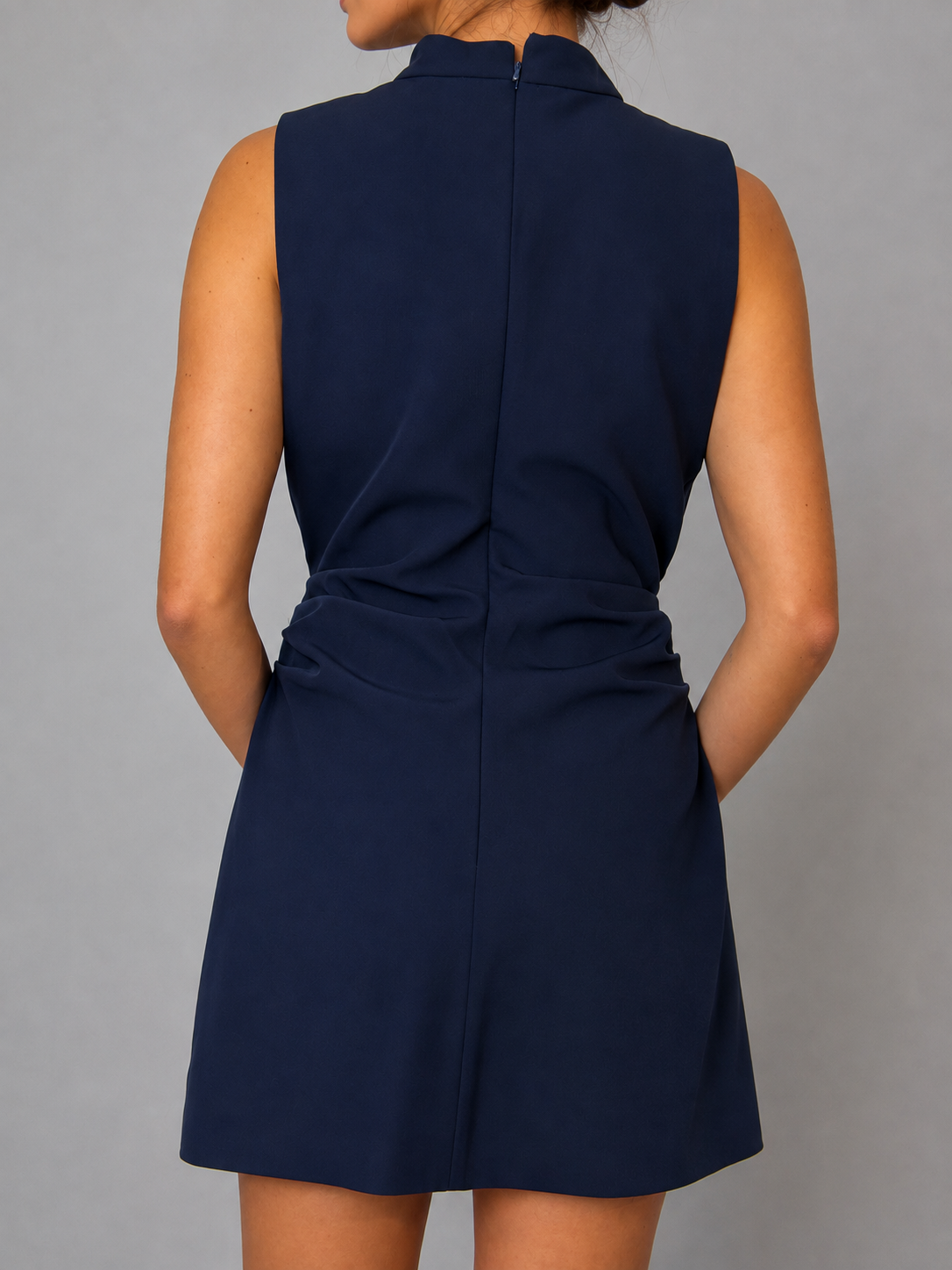 Vestido fiesta Azul marino talla referencia M - vista posterior