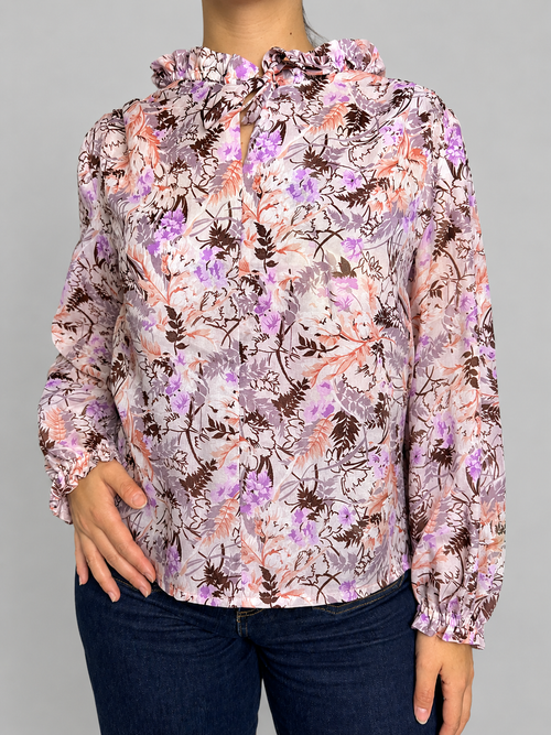 Blusa multicolor rosa lila Sin talla - vista frontal