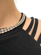 Vestido fiesta negro talla M - detalle