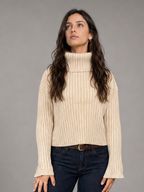 Sweater DINAMICA Beige talla S (~M) - foto de portada