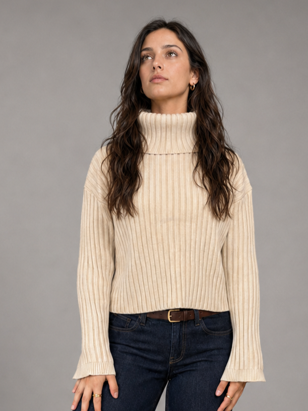 Sweater DINAMICA Beige talla S (~M) - foto de portada