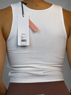 Top Deportiva BSOUL Blanco talla S - vista posterior
