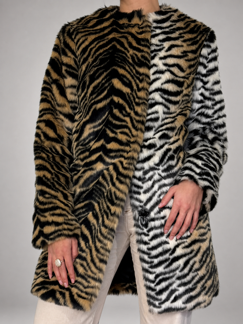 Abrigo TOPSHOP Café talla 34 (~XS/S) - vista frontal