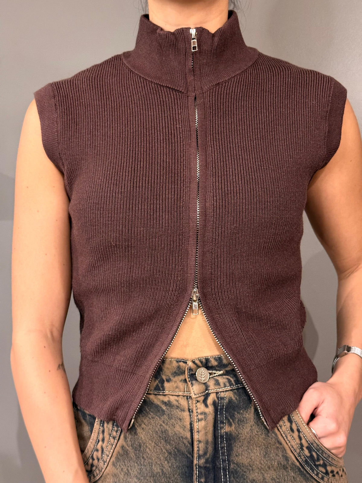 Sweater PEPPERMAYO Cafe talla S/M - vista frontal