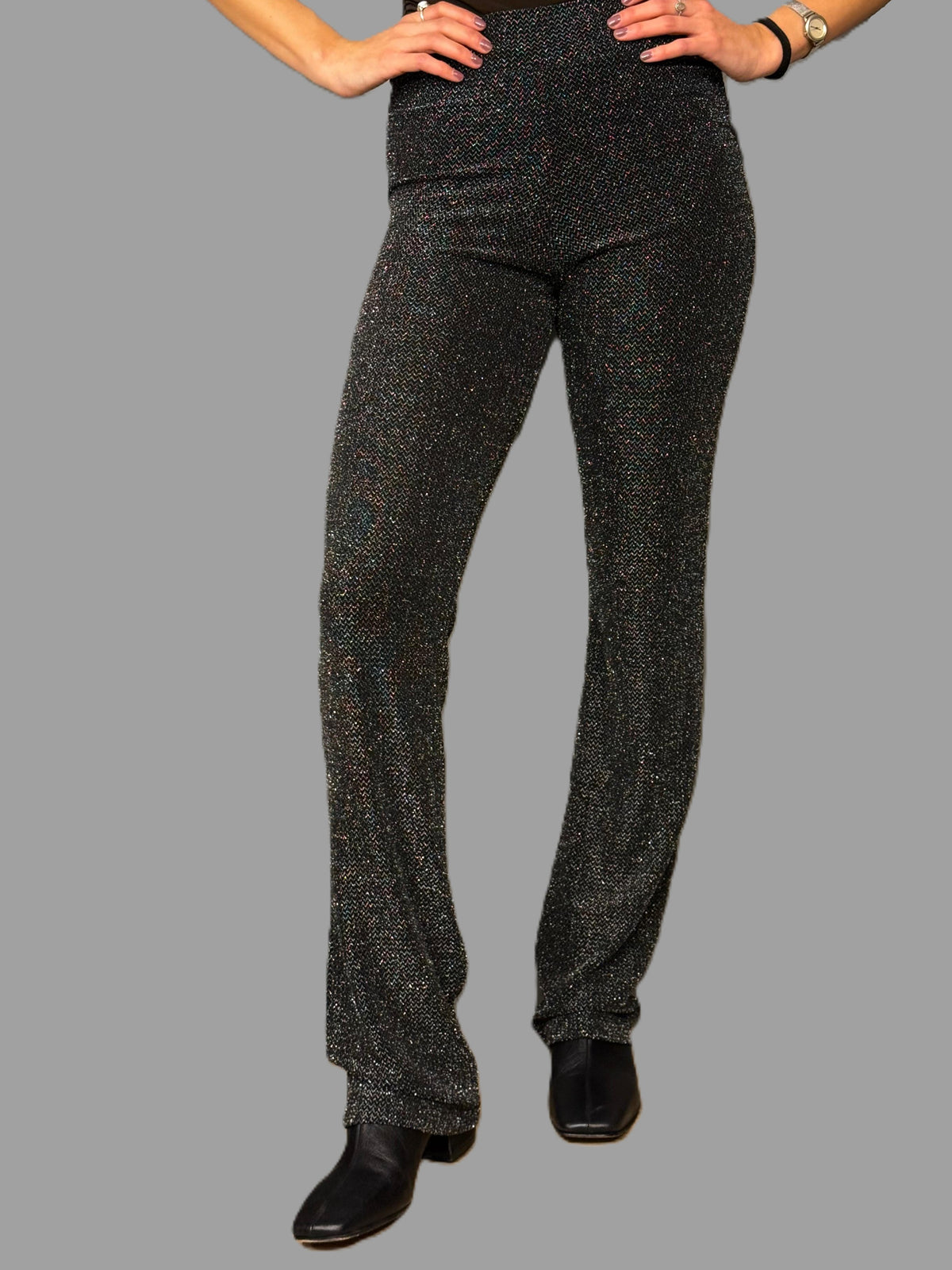 Pantalón PAULA IVOVIC Negro; Plateado talla S