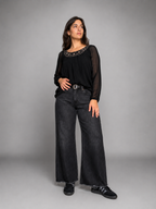 Blusa HAOYOUDUO Negro talla L - vista principal