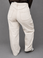 Jeans HYM Crema talla 40 - vista posterior