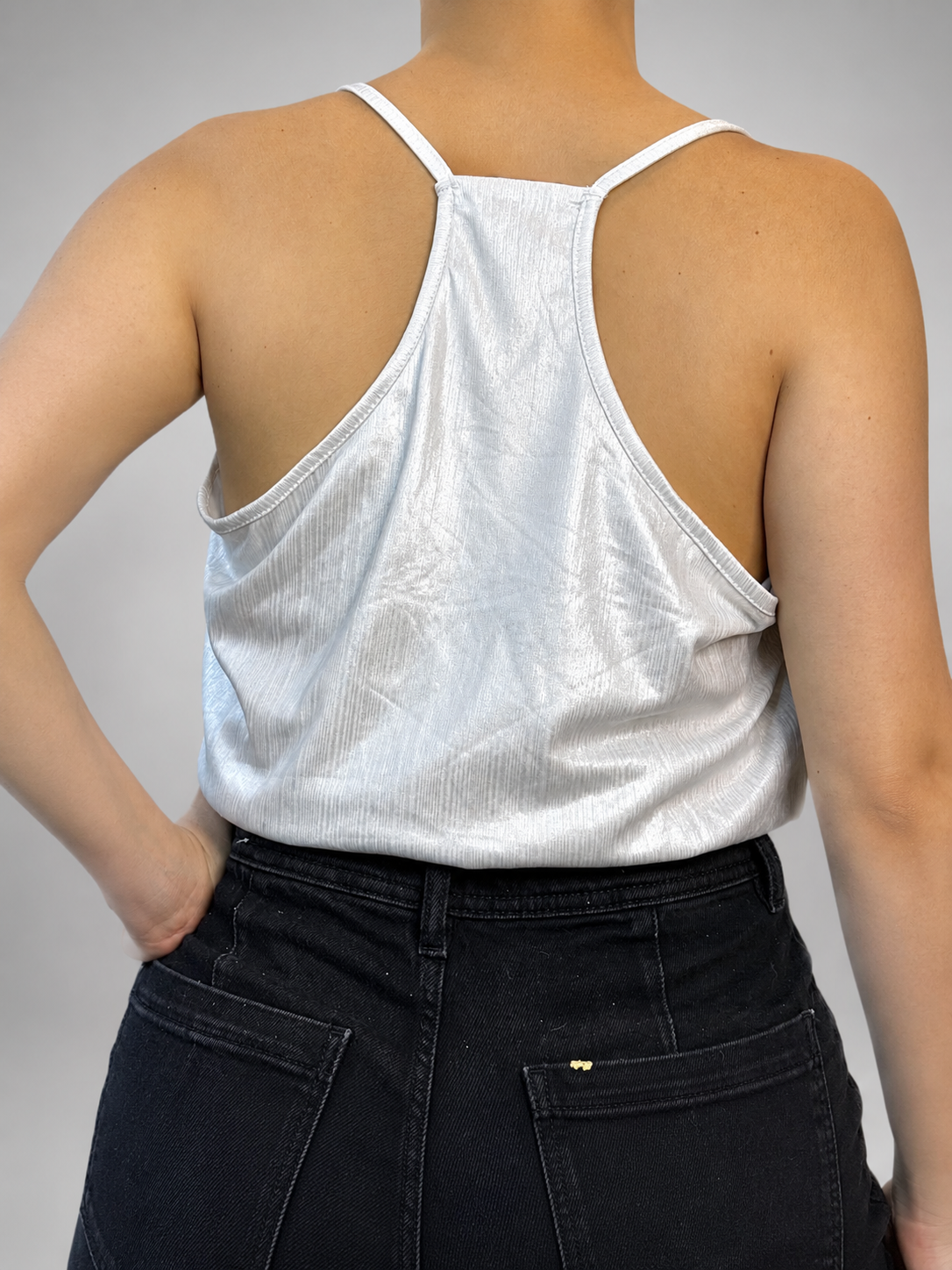 Polera WANNA THIS Blanco talla M - vista posterior