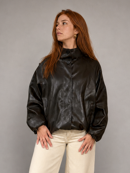 Chaqueta ZARA Cafe Oscuro talla M (~L) - foto de portada