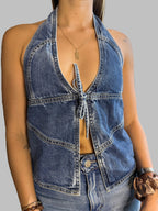 Polera AMERICANINO Celeste talla S - portada