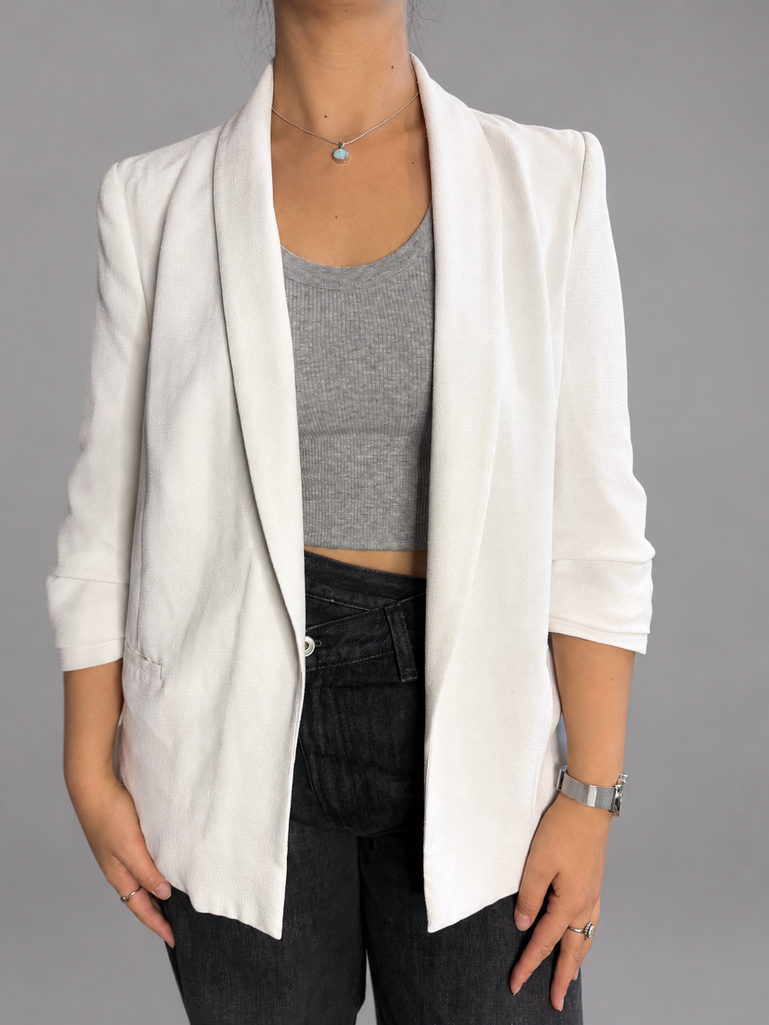 Blazer MISS SELFRIDGE Blanco talla 40 - frente