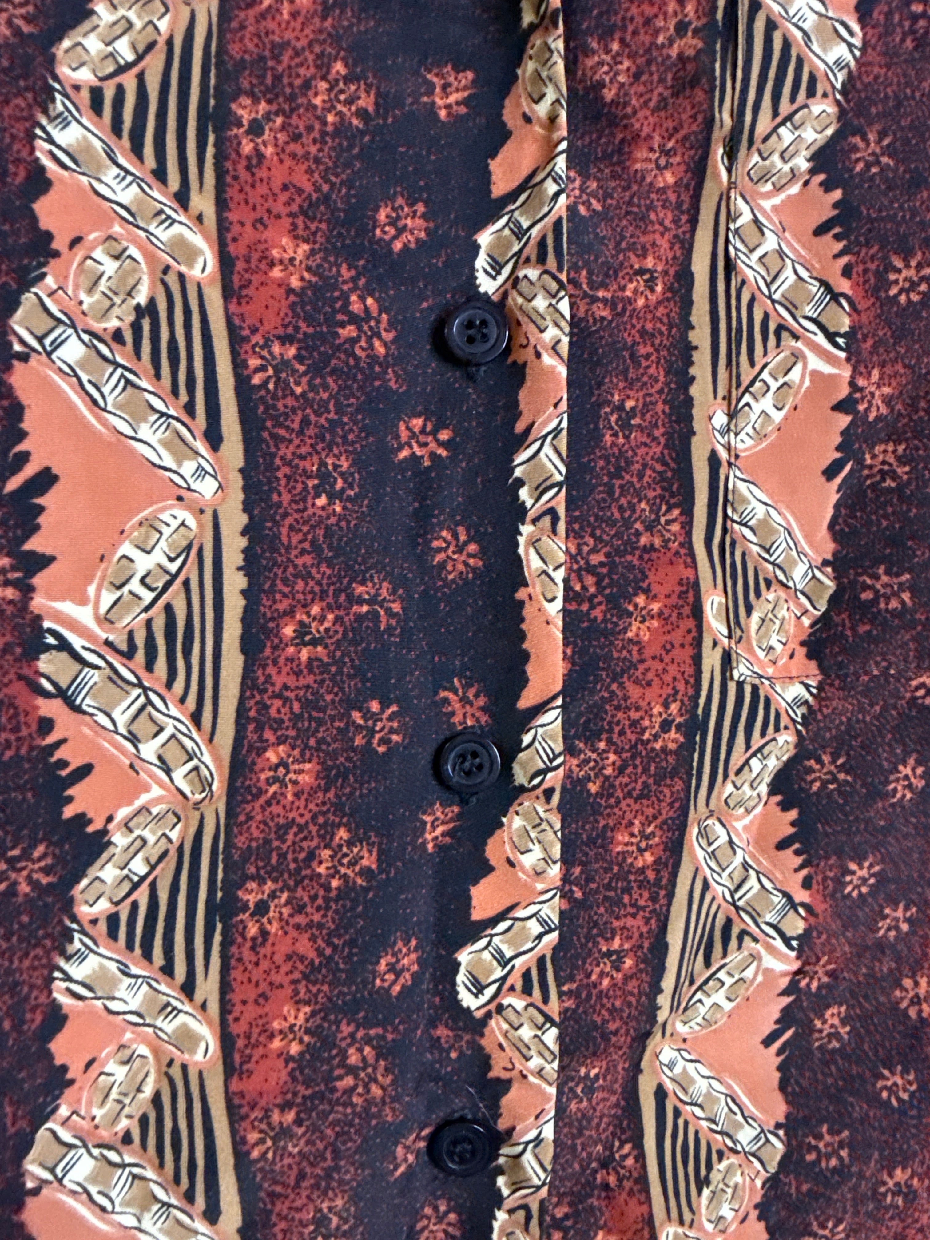 Blusa multicolor cafe beige Sin talla - detalle
