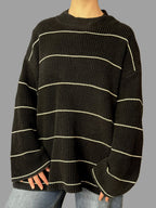 Sweater BLACK BUBBA Negro; Blanco talla L