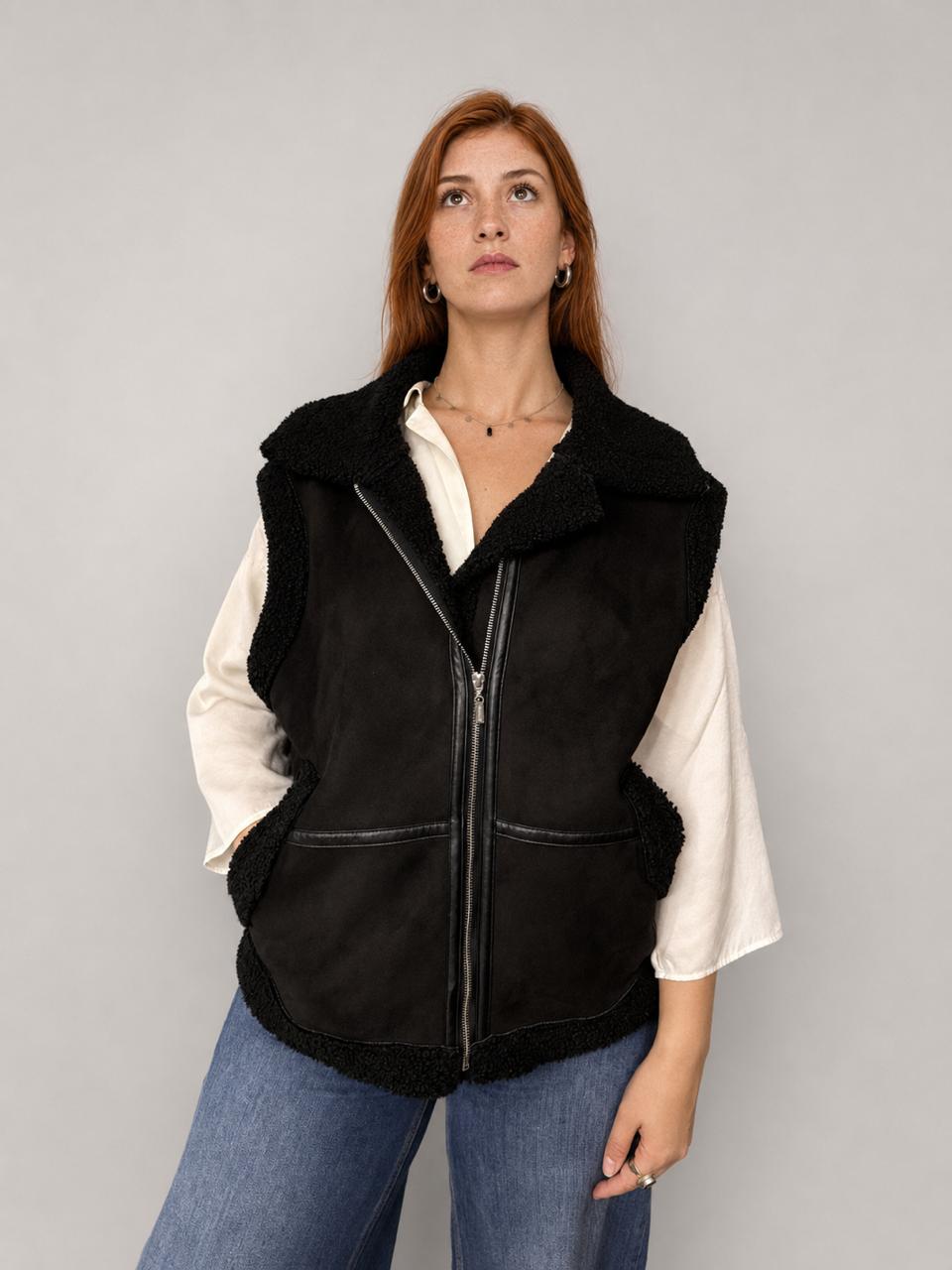 Chaqueta sin manga SYBILLA Negro talla S