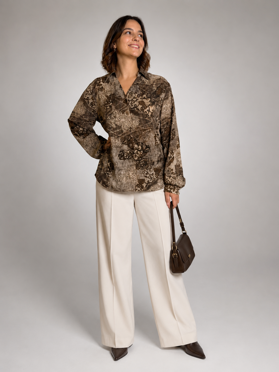 Blusa multicolor cafe Sin talla - vista principal talla referencia M/L/XL